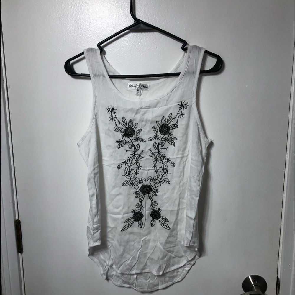 White tank top
